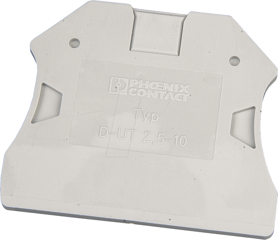 UT D2,5/10 - Abschlussdeckel für Durchgangsklemmen