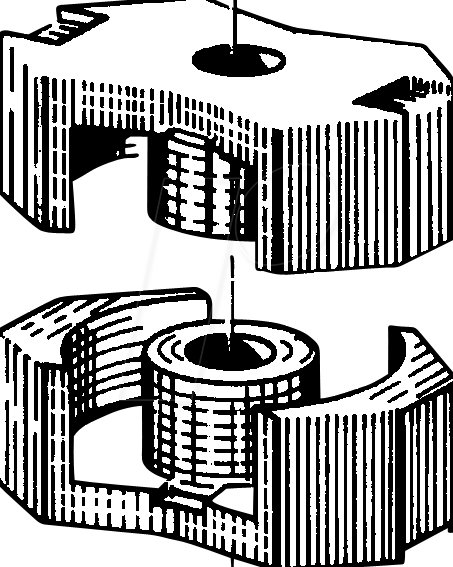 EPCO B65807-J-R4 - Ferritkernsatz, 250 nH, Material: N49