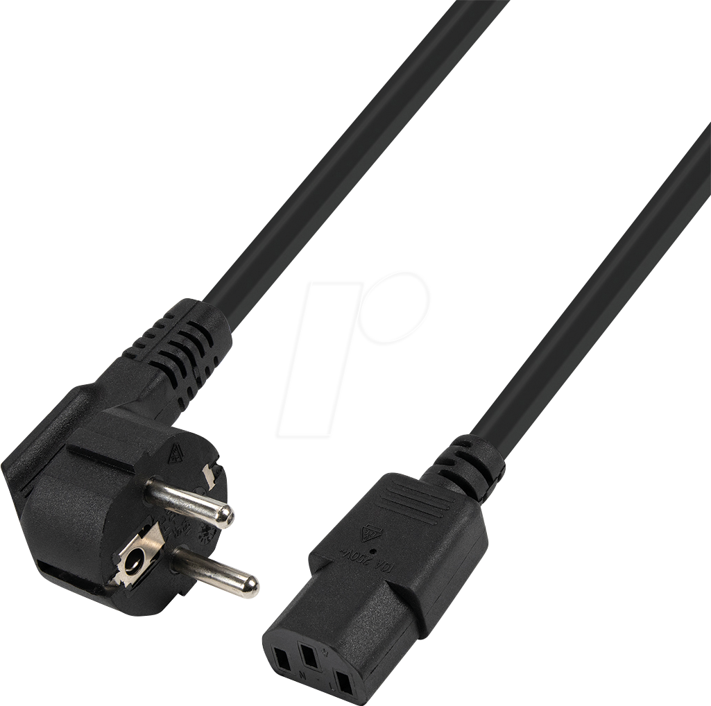 TTL 7102-3,0-UF - Netzkabel, UltraFlex, Schutzkontakt-Stecker, C13, 3,0 m, schwarz