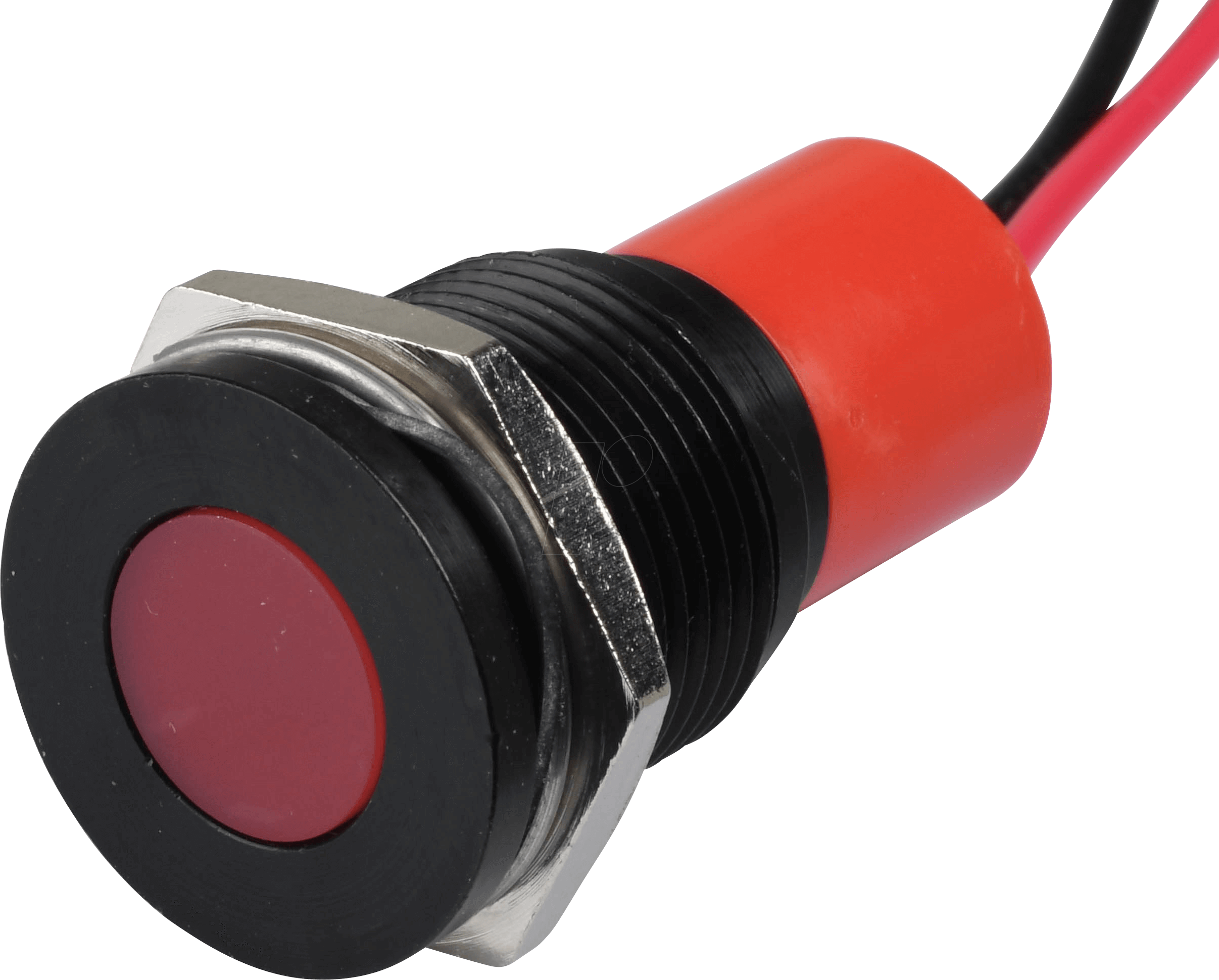 APM Q16F3B R24E - LED-Signalleuchte, rot, 24 V, Ø 16 mm, bündig, bedrahtet