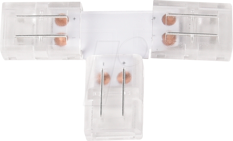 LUXULA LX900102 - LED-Streifen Verbinder, T-förmig, 2 polig, für 8 mm LED-Streifen