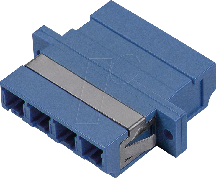 TTL 62055Q-K-BL - LWL Adapter, LC Quad / LC Quad, OS2, blau