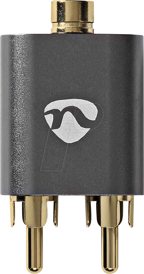 N CATB22255AL - 3,5 mm Stereo Klinken Buchse auf 2x Cinch Stecker