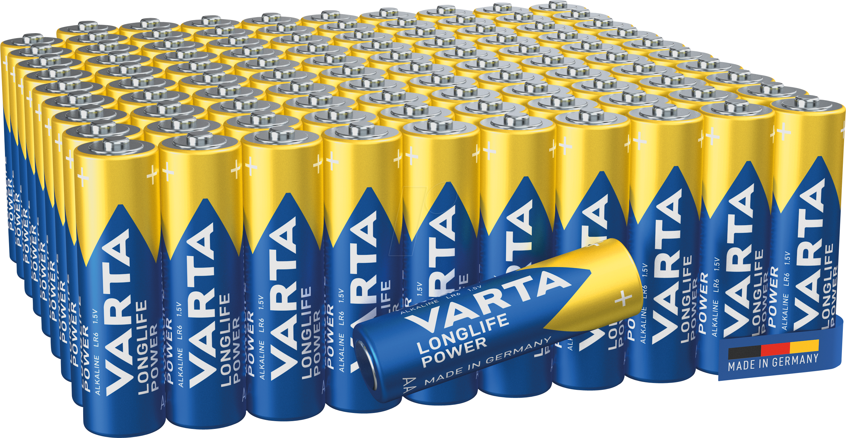 VARTA AL 100XAA - Alkaline Batterie, AA (Mignon), 100er-Pack, Longlife Power