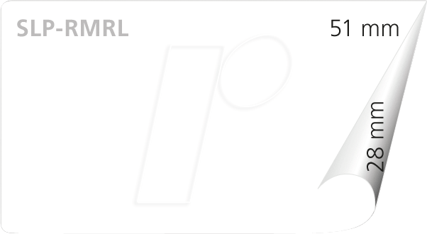 SEIKO SLP-RMRL - Etikett Mehrzweck, 28mm x 51 mm, weiß, 2 Rollen