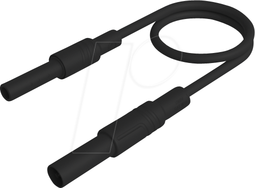 MAL SGG-B 25 SW - Messleitung, 2,5 mm², 0,25 m, schwarz, gesichert