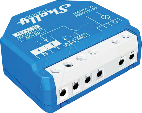 SHELLY WAVE 1 - Shelly Qubino Wave 1, Relais, max 16A, 1 Kanal, Z-Wave