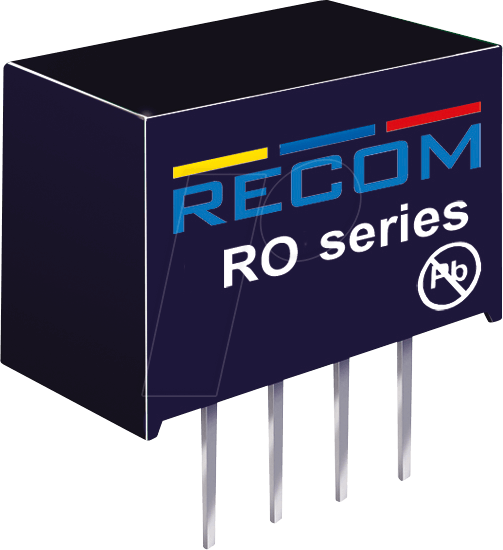 RO-0505SP - DC/DC-Wandler 1 W, 5 Vin, Single, 5 Vout, 200 mA, SIL-4