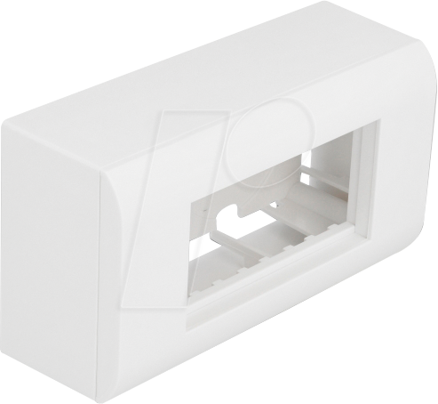 DELOCK 81333 - Aufputzgehäuse für Easy 45 Module 152 x 82 mm, weiß