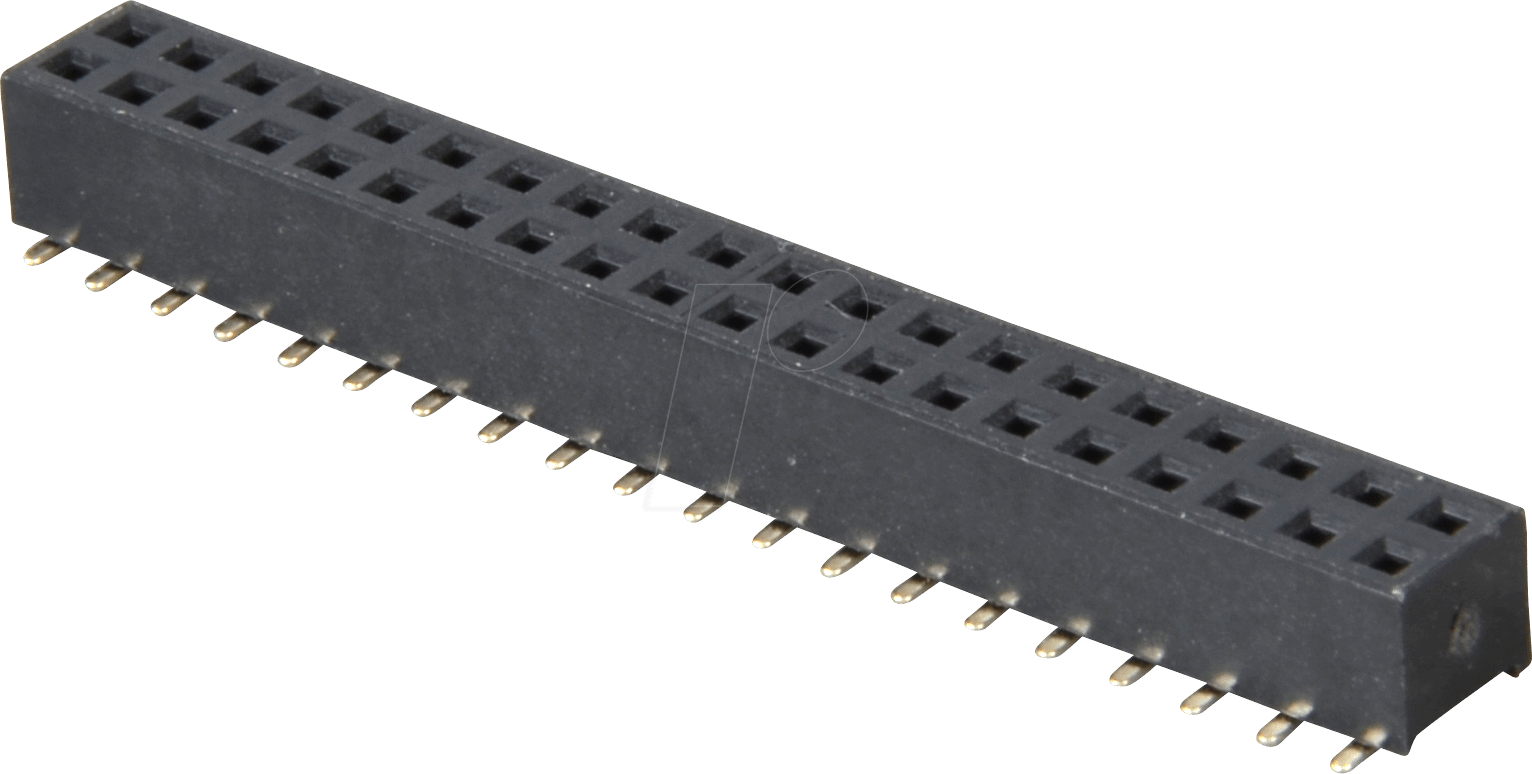 BL 2X20G SMD2,00 - 2x20pol. SMD-Buchsenleiste, gerade, RM 2,00