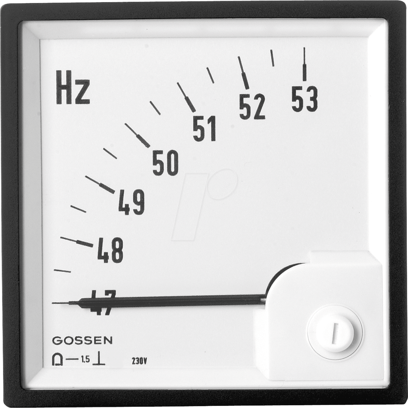 FQB 72-HZ - Drehspul-Messwerk 47-53 Hz, 72x72 mm