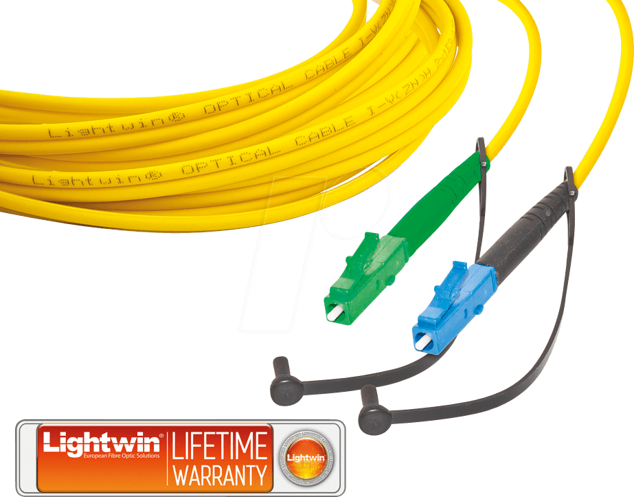 LSP-09 LCA-LC1 - Simplex LWL Patchkabel, SM OS2, LC/APC - LC, 1 m