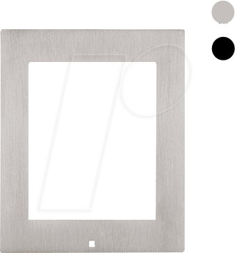 2N 9155021 - Frontblende für 2N Aufputzrahmen, nickel, 1-fach