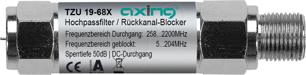 TZU 19-68X - Hochpassfilter | Rückkanal-Blocker