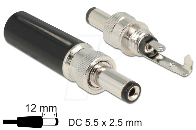 DELOCK 89916 - Steckverbinder, DC, Stecker