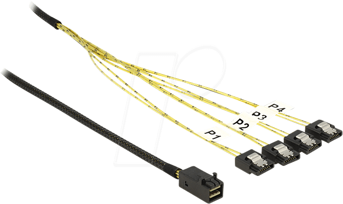 DELOCK 83393 - miniSAS HD SFF-8643 > 4x SATA 7 Pin 1 m