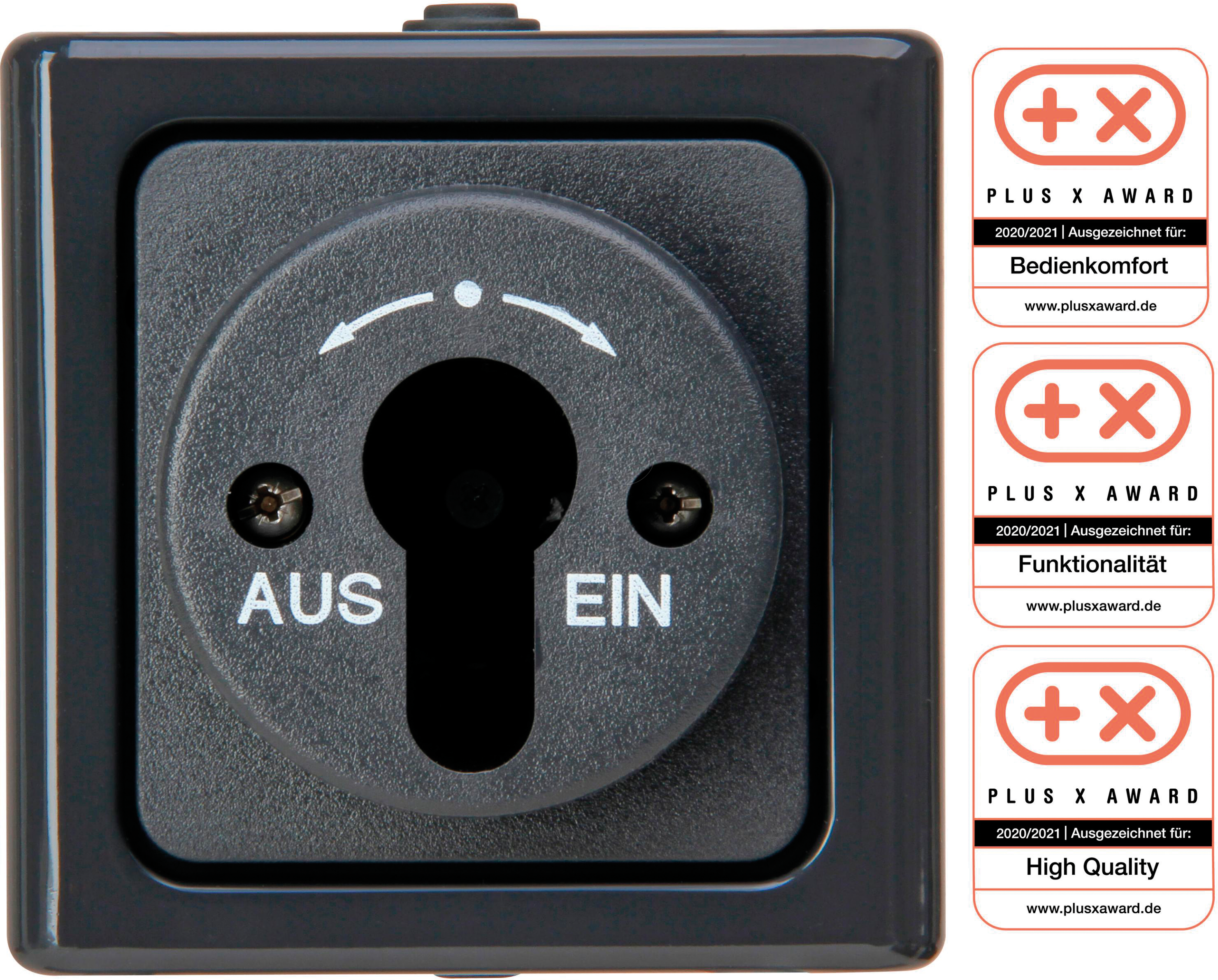 EL BE 561715001 - BLUE ELECTRIC - Gehäuse für Schlüssel-Schalter, anthrazit