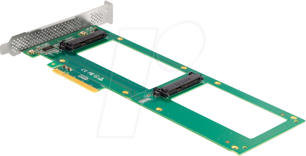 DELOCK 90091 - PCIe 4.0 x8 > 2x U.2 NVMe SFF-8639, Bifurcation