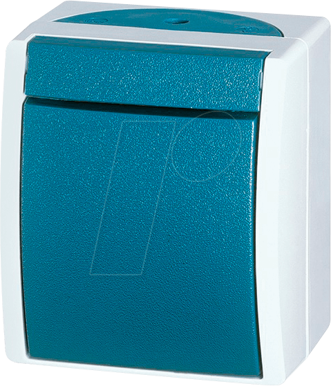 Thumbnail - EL BJ FR WS - Wechselschalter, 10A, IP 44, blau / grau