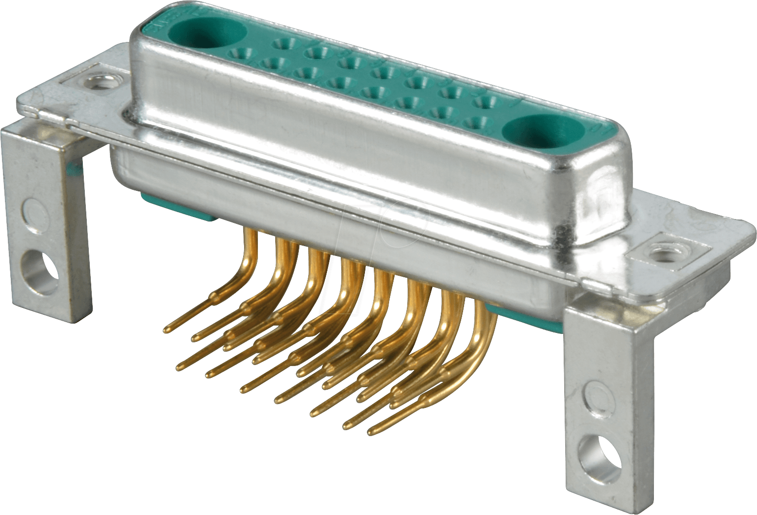 MIX-BUW 17W2 - D-SUB-Koax Buchse für Mischbestückung, Print, gewinkelt