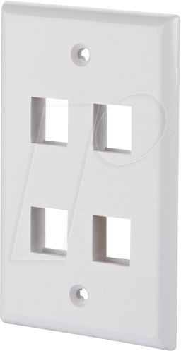 BTR 1309172402KE - Keystone Anschlussdose US-Style 4 P reinweiß