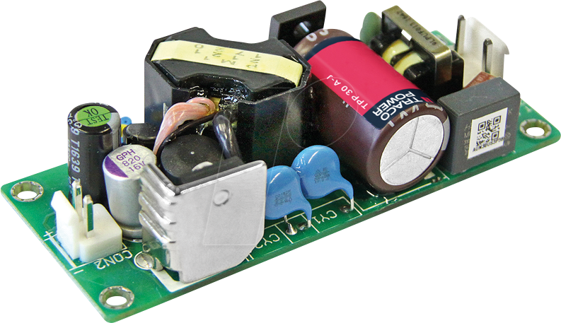 TPP 30-105A-J - AC/DC-Wandler TPP, 30 W, 85 - 264 V AC, 5 V DC, Open Frame
