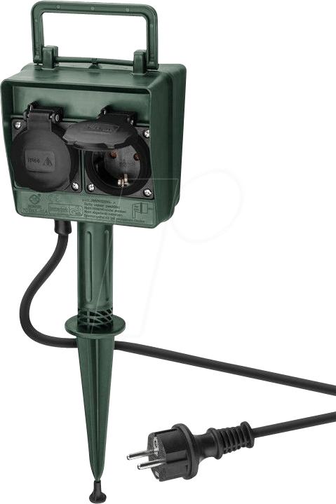 GB 55943 - 4-fach Gartensteckdose mit Erdspieß