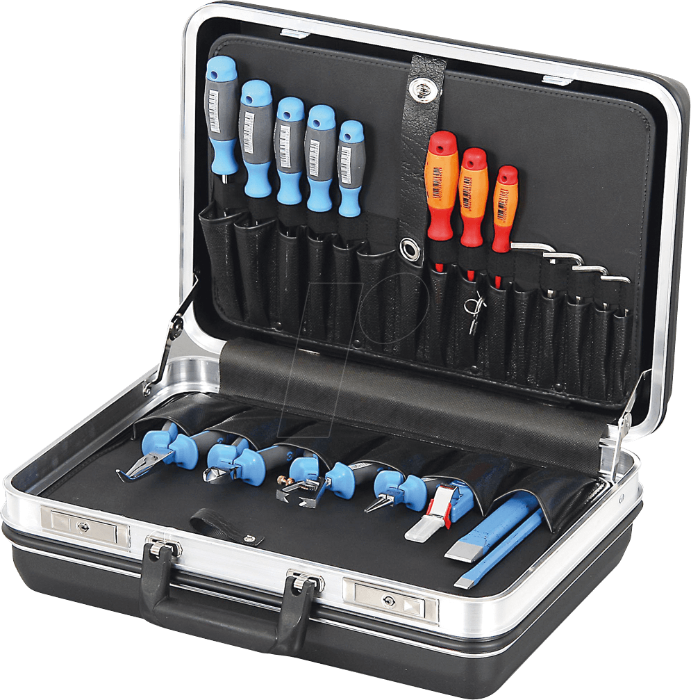 KOFFER BUDGET D - Werkzeugkoffer, Budget D, ABS-Hartschale, 460x180x310 mm