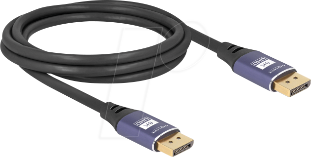 DELOCK 80601 - DisplayPort 1.4 Kabel, 8K 60 Hz, flieder, 2,0 m