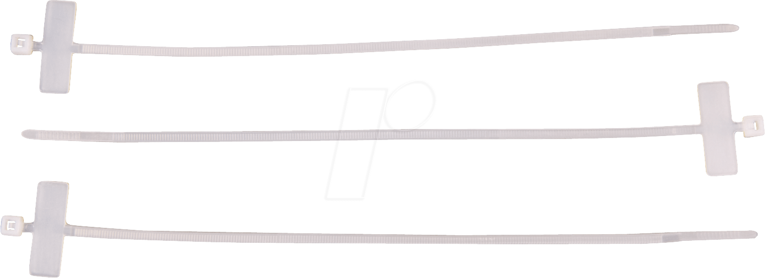 KAB-FFQ 220H - Kabelbinder mit Beschriftungsfeld, 200 mm, natur, 100er-Pack