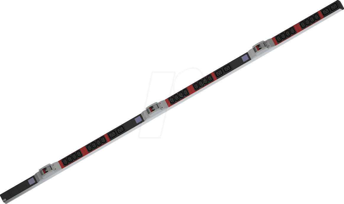 BACH 800.2408 - PDU, 19'', 1HE, 24x C13, 6x C19, Leistungsmessung