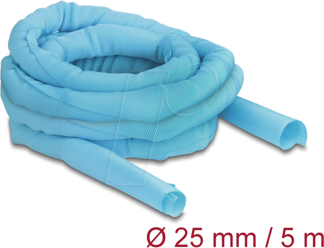 Thumbnail - DELOCK 20883 - Gewebeschlauch selbstschließend hitzebeständig 5 m x 25 mm blau