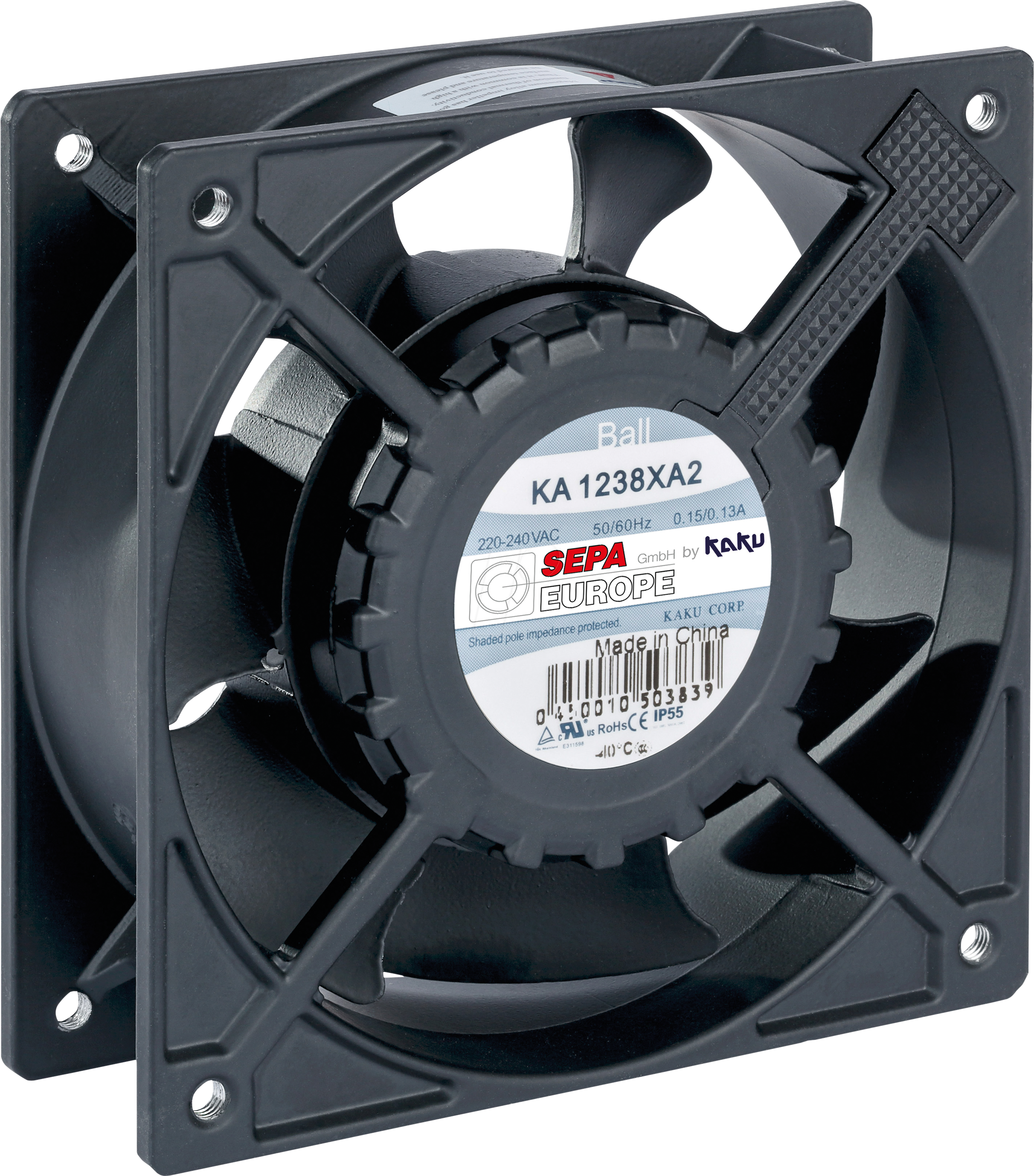 SEPA KA1238XA2 - Axiallüfter, 120x120x38mm, 230 VAC, U/Min:2500