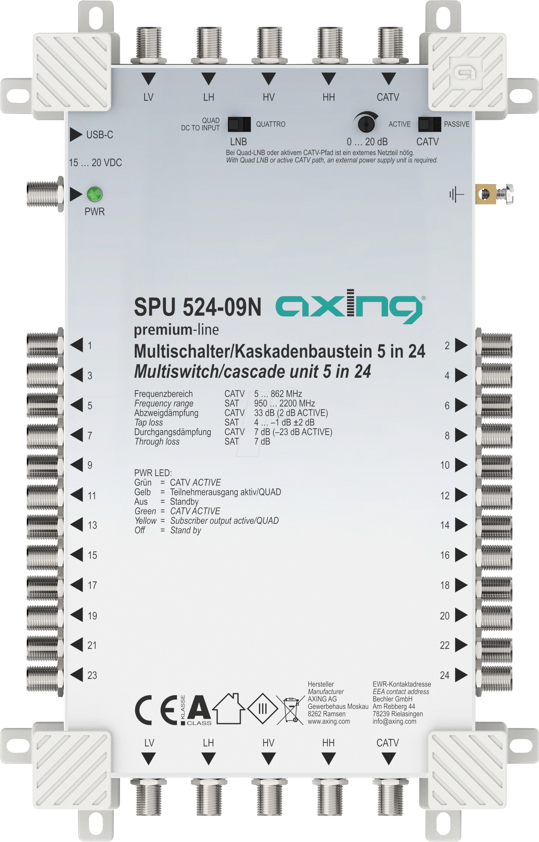 Thumbnail - SAT SPU524-09N - Multischalter, 5 / 24, premium-line