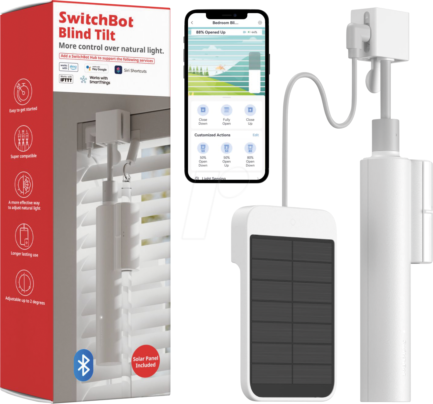 SWB W2701600 - Jalousieöffner, mit Solarpanel
