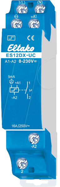 ES12DX-UC - Elektronischer Stromstoßschalter - 1 Schließer, 250V/16A, 230V