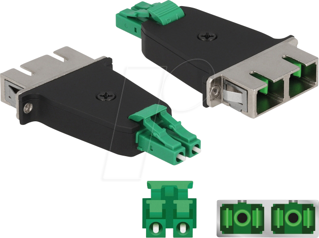 DELOCK 87946 - LWL Hybrid Kupplung LC / SC Duplex, grün