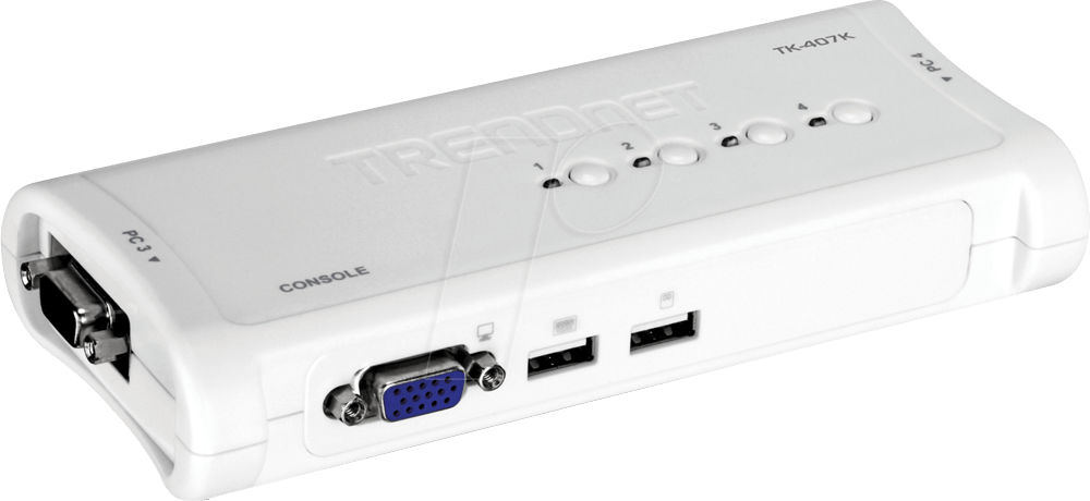 Thumbnail - TRN TK-407K - 4-Port KVM Switch, VGA