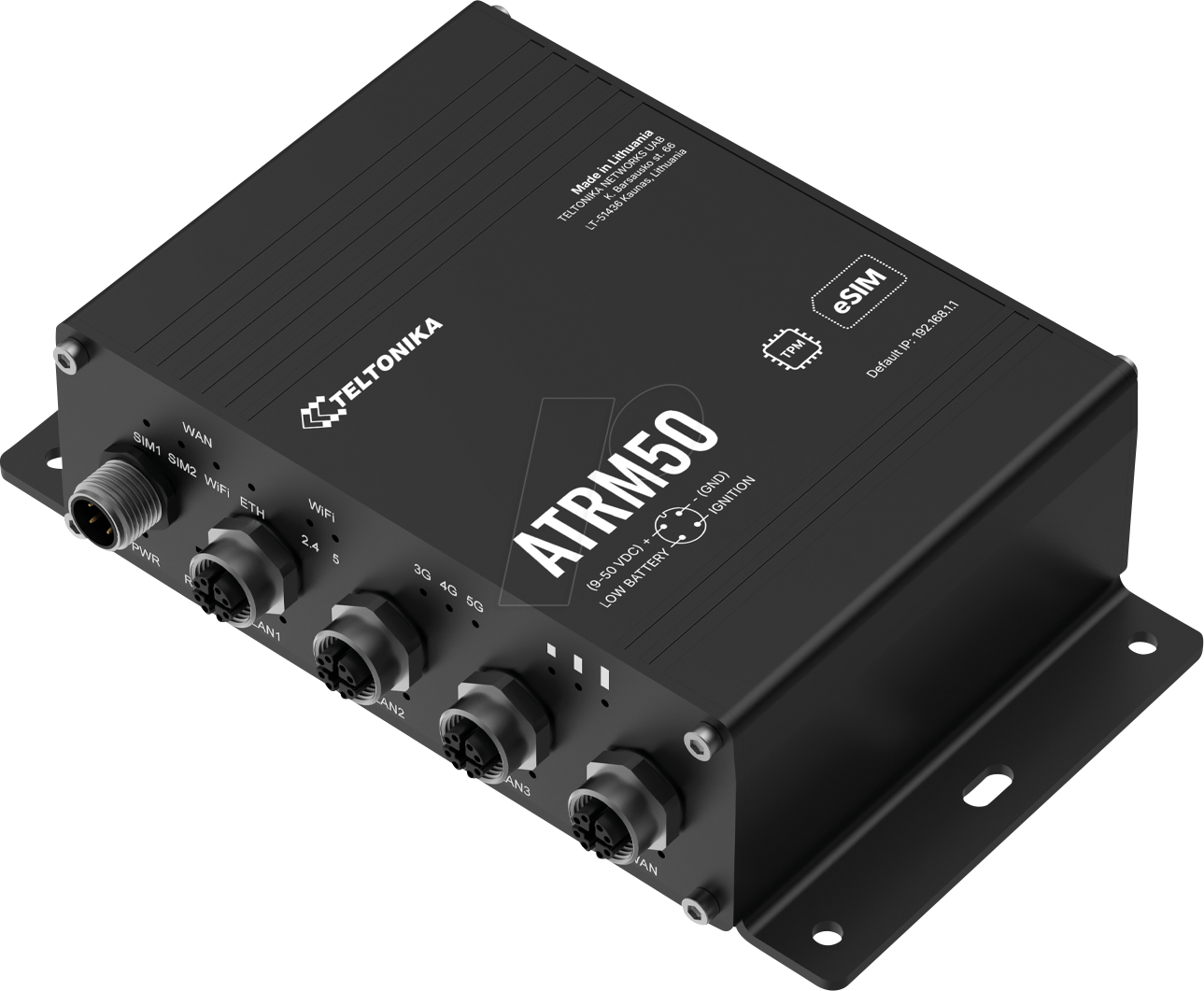 TELTONIKA ATRM50 - Industrial 5G Router, M12-Steckverbinder, eSIM