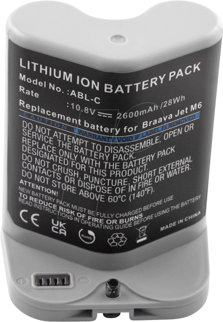 AKKU 31271 - Ersatzakku, iRobot Braava Jet, Li-Ion, 2600 mAh