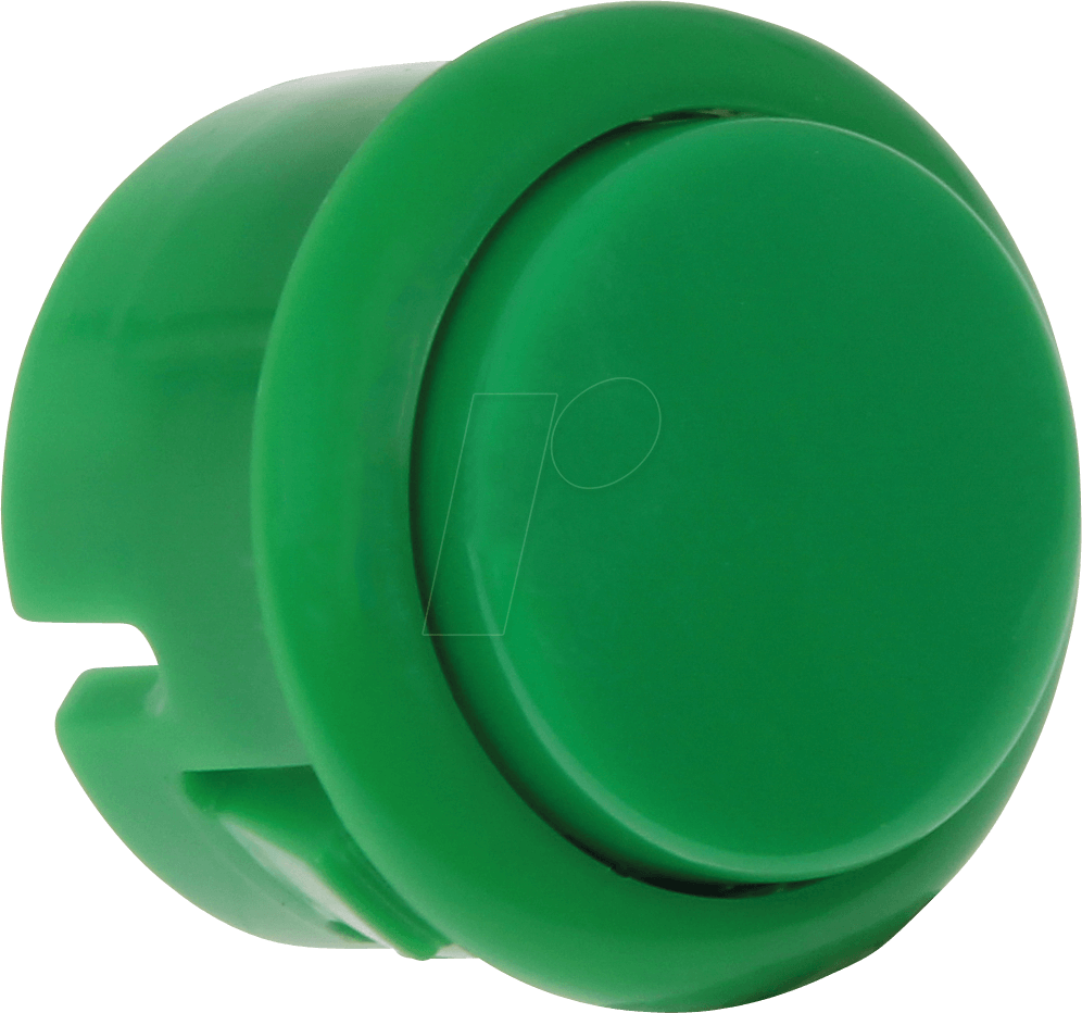 ARC BUTTON M GN - Mini Arcade Button mit Mikroschalter, Ø=33 mm, grün