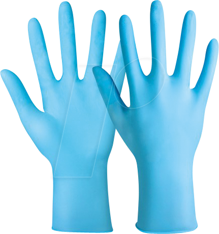 Thumbnail - HASE 905600 L - Einmalhandschuhe, Nitril, Gr. L, 100 Stück