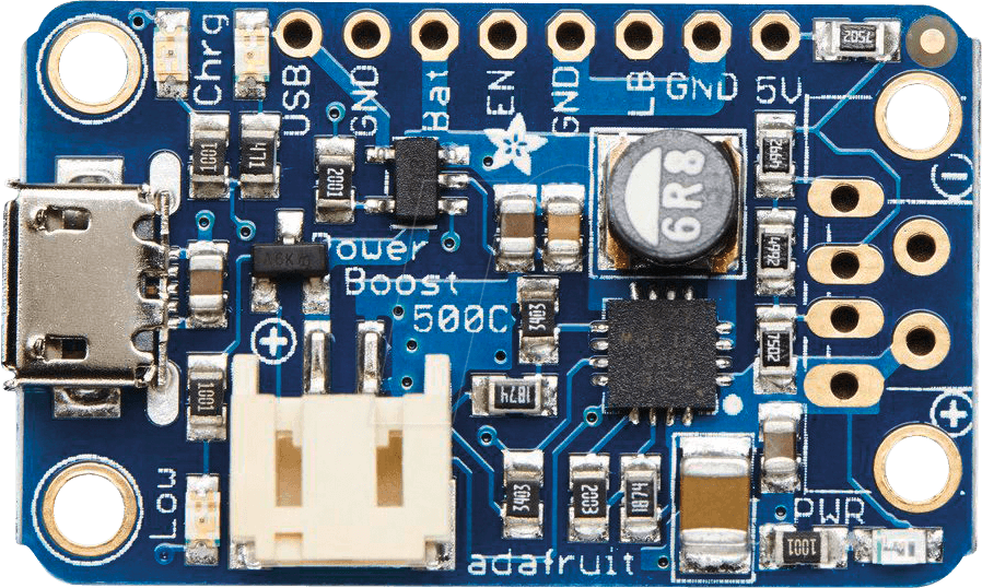 Thumbnail - DEBO BOOST 500 - Entwicklerboards - Powerboost 500 Ladegerät, TPS61090