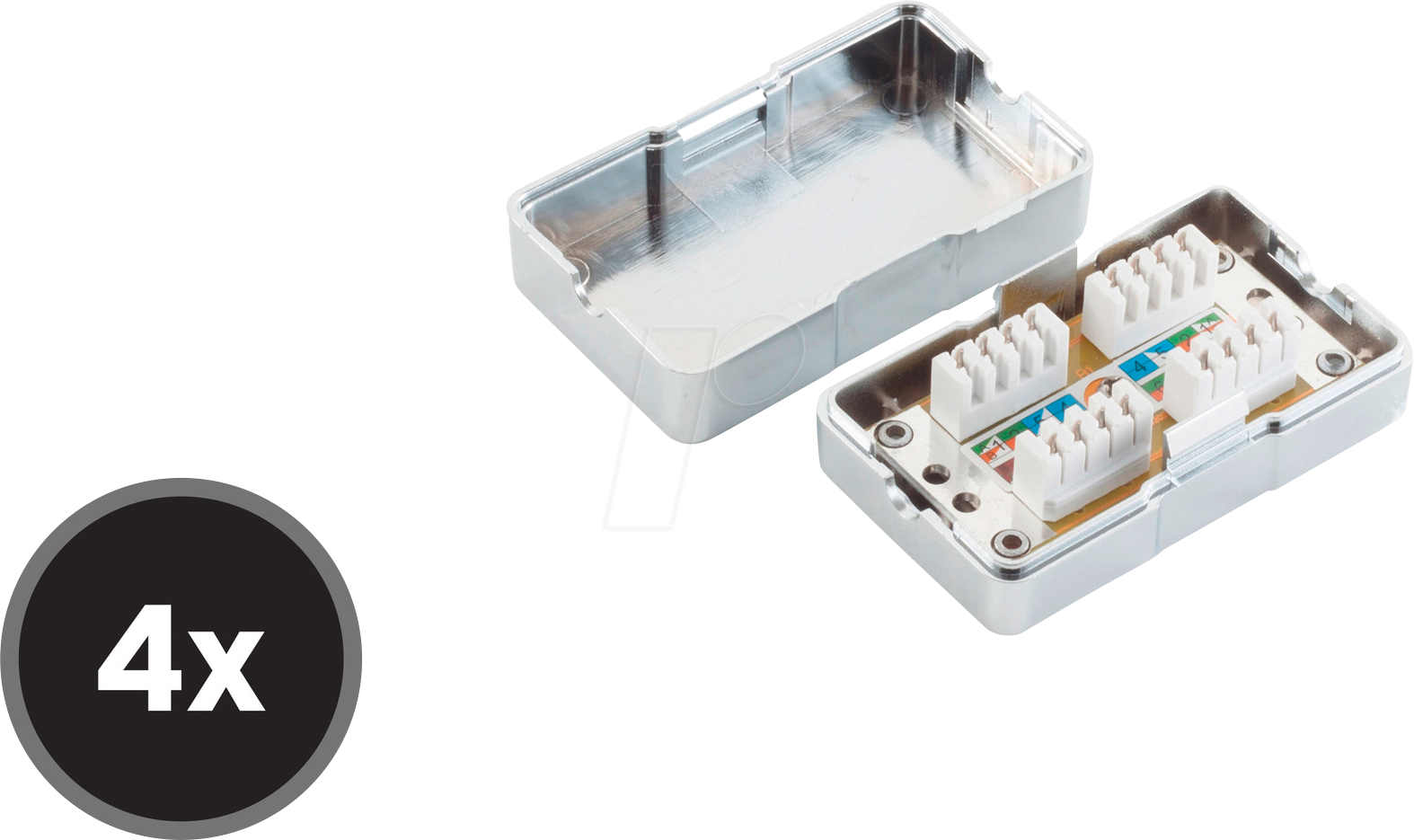 SHVP BS75001S4 - LSA Verbindungs-BOX Cat.6, 4 Stück