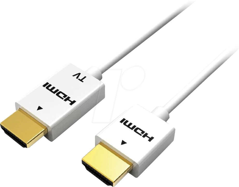 Thumbnail - ICOC-HDMI-SL010W - High Speed HDMI Kabel mit Ethernet, 1 m
