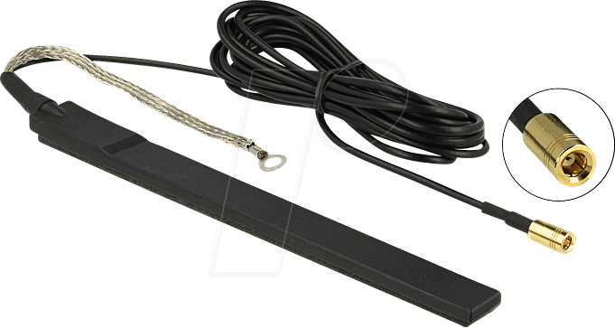 DELOCK 12411 - Antenne DAB+ SMB Stecker, Klebemontage
