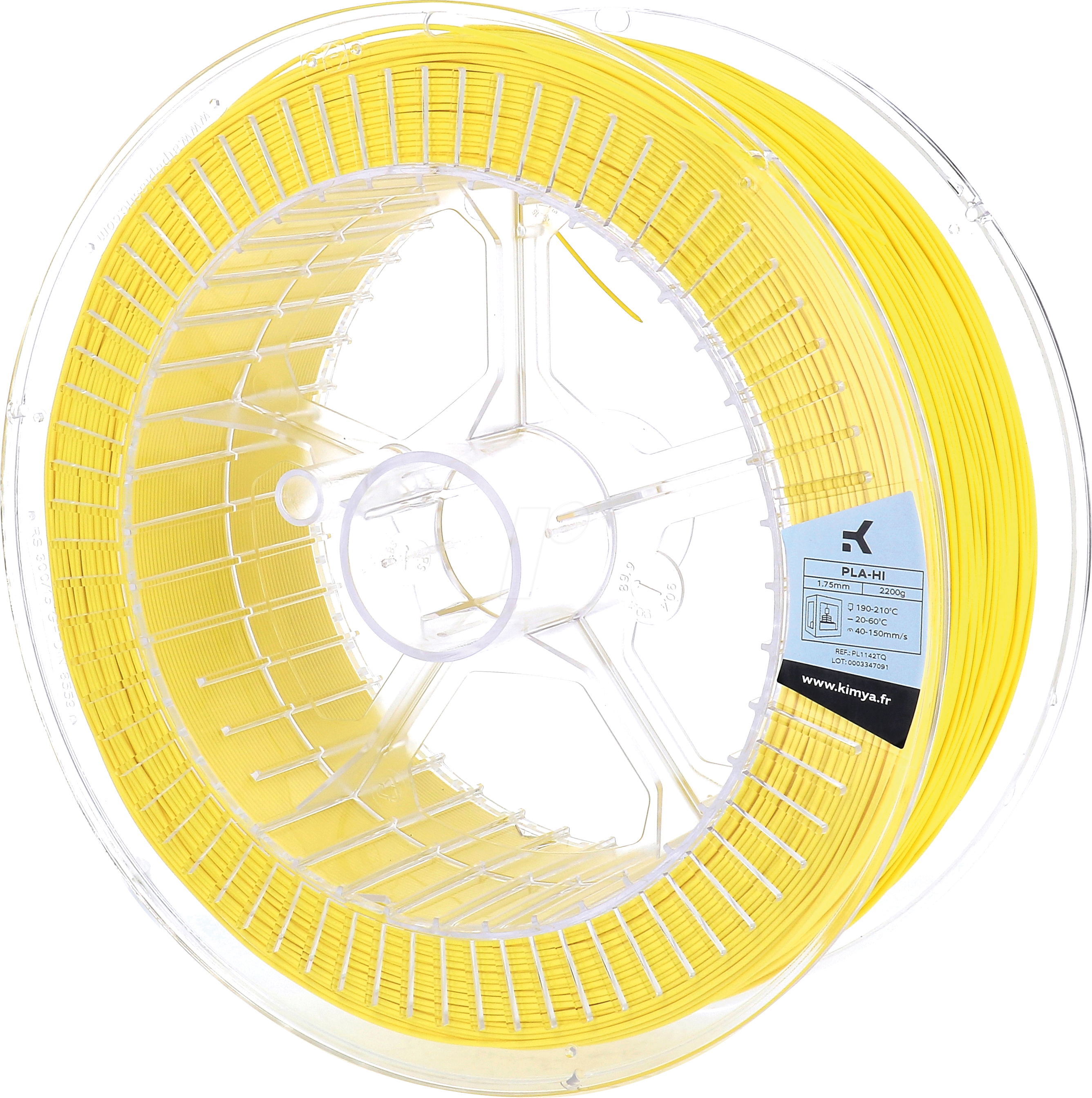 Thumbnail - KIMYA PL1142TQ - Filament, PLA-HI, Gelb, 1,75 mm, 2.200 g