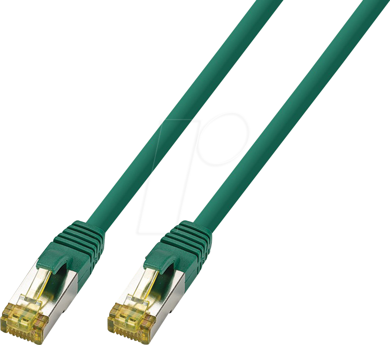 TTL 1842HF-0,5M - Patchkabel, Cat.6a, S/FTP, 0,5 m grün