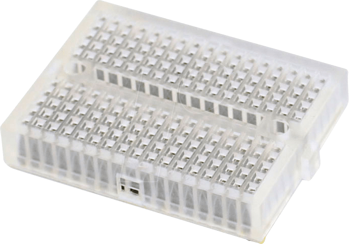 BREADBOARD1 170 - Experimentier-Steckboard, 170 Kontakte, transparent