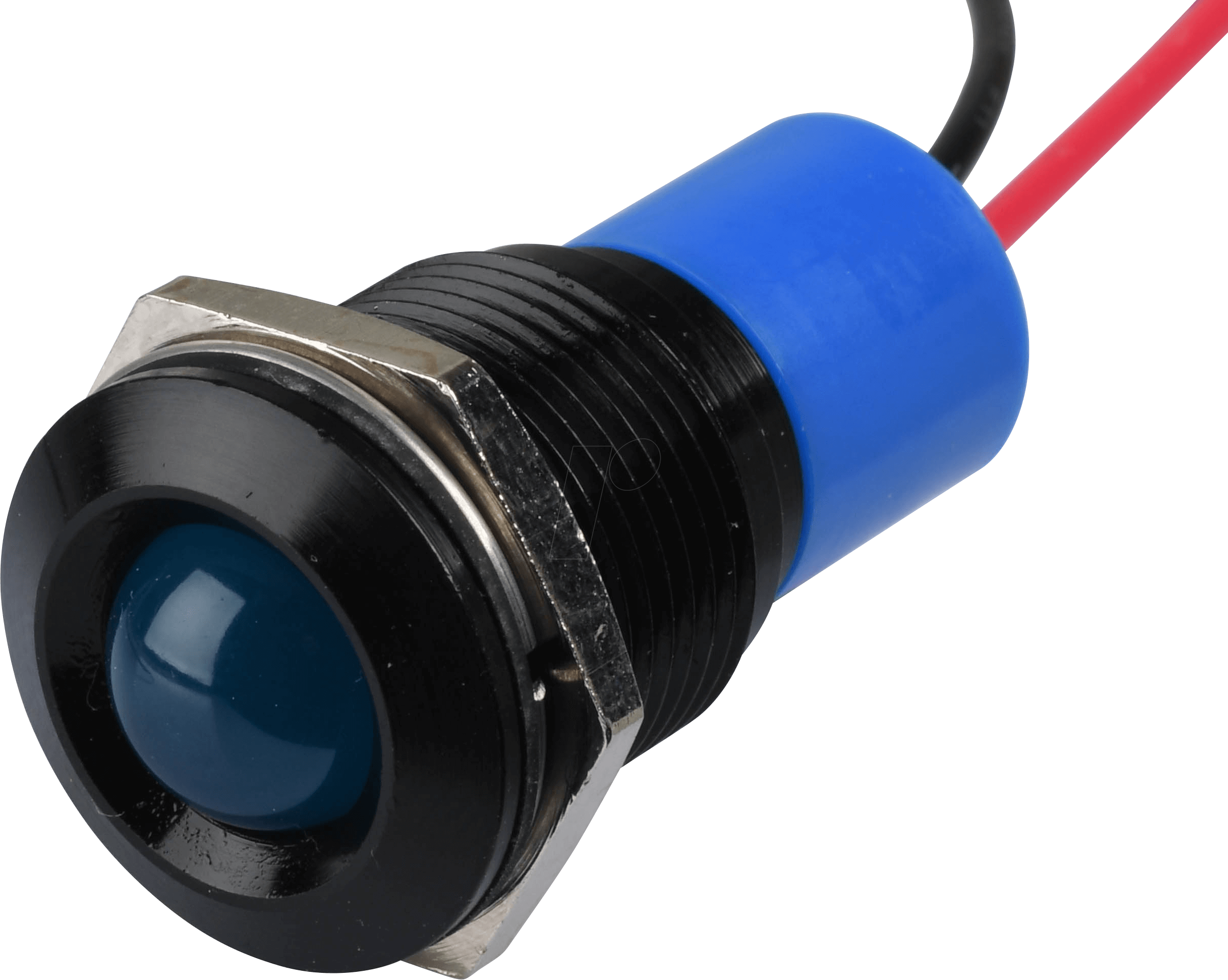 APM Q16P3B B24E - LED-Signalleuchte, blau, 24 V, Ø 16 mm, vorstehend, bedrahtet